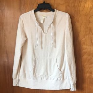 Cream colored soft sweatshirt